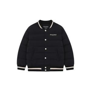 디스커버리 키즈 배색 바시티 다운 숏패딩 DKDJ77036-BKS