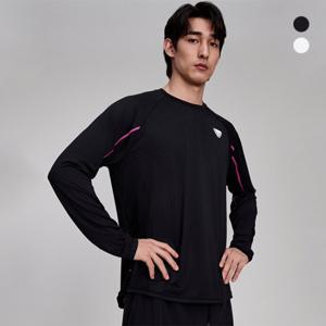 [25SS][다이나핏 공식](택가119,000원) 남성 디엔에이 자카드 러닝 긴팔 티셔츠_YMP25246