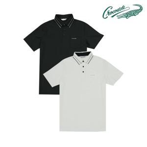 [크로커다일] 실크 혼방 선염 반팔티 CDAABTS2431
