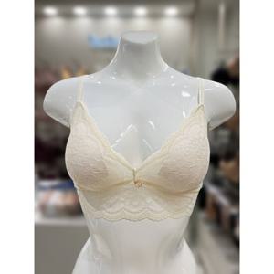 [바바라] ABR4443 크림 레이스 홑겹 브라렛