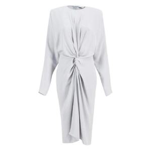 25 SS Stella McCartney satin draped front midi dress 6A05683FU372 TP438778794