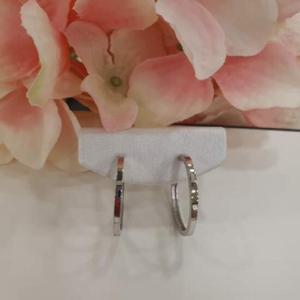 로이드 베이직 링 20mm 14K White Gold 귀걸이 LOFF3019G