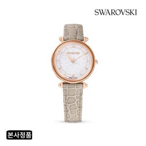 [본사정품]Crystalline Wonder 로즈골드 레더 시계 5656899