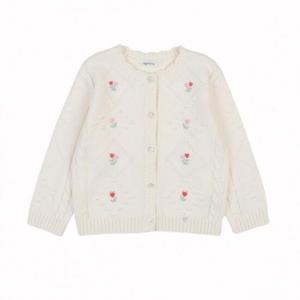 아가방 TC01 봄 메이튤립자수가디건(IVORY)_ 01S131451