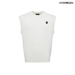 [하이드로겐] 유니 spine 그래픽 스웨터베스트 H31D1SW701_WH