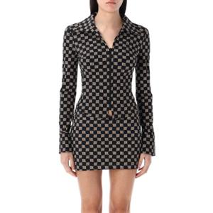 미스비헤이브 셔츠 25P3021W133 BLACKBEIG BLACK BEIGE