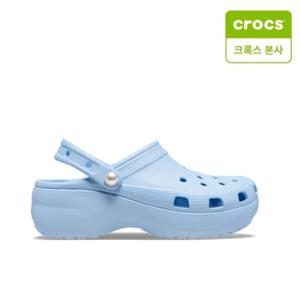[크록스 본사] 클래식 플랫폼 펄 클로그 블루 211231-4NS