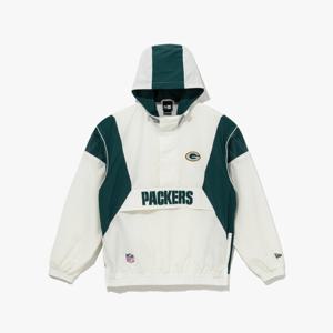 [뉴에라] NFL 그린베이 패커스 윈드브레이커 아노락 재킷 오프 화이트 14536429