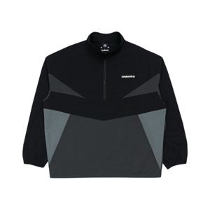 엄브로 레이트 체크아웃 린넨 스탠넥 아노락 UQ221CWT49BLK