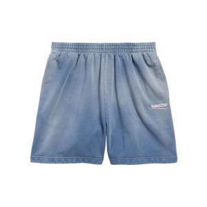 발렌시아가 숏팬츠 676137TRVB1 9798 FD BLUE WH RED