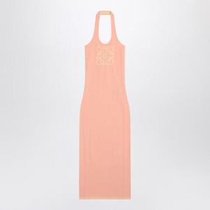 LOEWE Sleeveless dress in pink yellow with Anagram logo S616Y15K75CO/Q_LOEW-7149