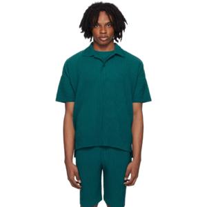 Homme Plisse Issey Miyake 폴로셔츠 그린 먼슬리 컬러 메이 폴로 셔츠 242729M212002