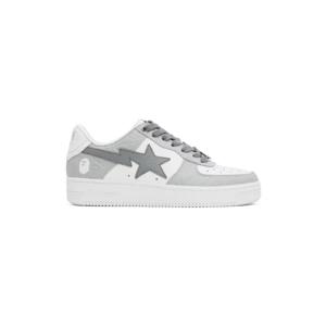 BAPE 스니커즈 그레이   화이트 스타  4 스니커즈 241546F128008