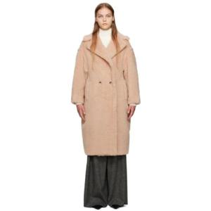 막스마라 코트 핑크 테디베어 아이콘 코트 232118F059028