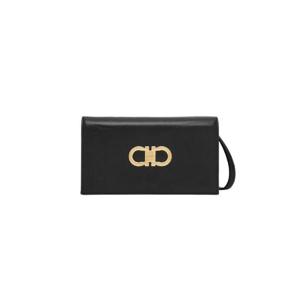 페라가모 더블 간치니 미니백 블랙 플레임 레드 218357-771676