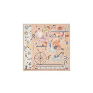 에르메스 티 포 투 스카프 90 로즈 뿌드르 블랑 블루 H003968S03