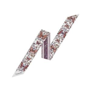 디올 투왈 드 주이 빠삐용 미차 스카프 실크 트윌 화이트 멀티컬러 52TJP106I607-C442