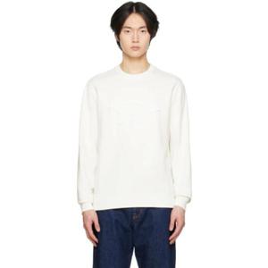 Maison Kitsune 스웨트셔츠 오프 화이트 컨투어 폭스 스웨트셔츠 231389M204021