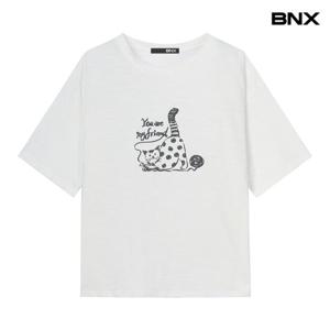 [BNX]시어코튼 그래픽 티셔츠 (BX2TS023L0)