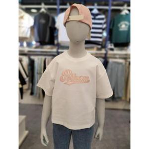 폴햄키즈 세이브존03 폴햄키즈 쿨텐션워딩 자수반팔티셔츠 LSMPKF2TS2041IV