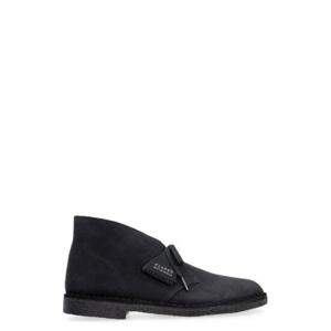 Clarks 라운드 토 레이스업 앵클 부츠 26155571 NavySuede TP934629957