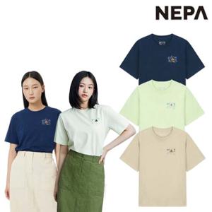 [네파]7L45374 여성 여름 등산 캠핑 반팔 라운드 티셔츠 페이즐리 그래픽 크롭 티