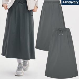 [디스커버리] 여성 25년 여름 치마 우븐 쿨냉감 스커트 DWSK93053 GRD