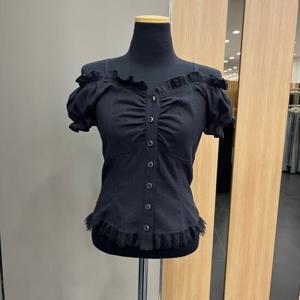 [에고이스트]러플숄더슬림블라우스 ER2OBL61