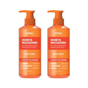 쿤달 허니 앤 마카다미아 퓨어 바디워시 체리블라썸 500ml x2개
