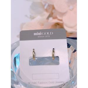 미니골드 14k 베이직 링귀걸이 8mm ECPM4017