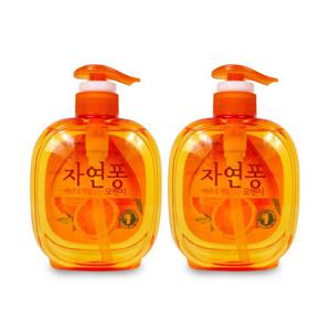 자연퐁 오렌지(490ml 본품)-2개 주방세제 비린내 기름기 찌든때