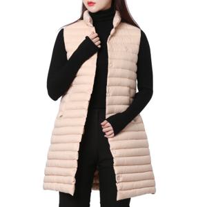 [시에로]경량 다운 가로 퀼팅 중기장 VEST (SE4JPF452)