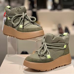 핏플랍24FW 젠-FF 여성 앵클 부츠 FFSO4F611E3 카키