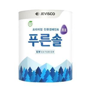 페인트 푸른솔 프로 외부용 무광 페인트 백색 1L