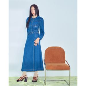 플라스틱아일랜드  라운드넥 데님 자켓 (PR2DJ364)