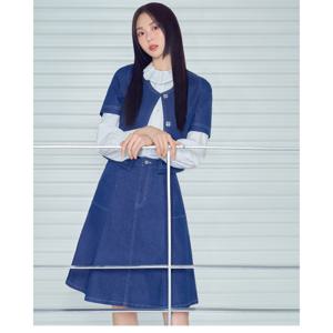 플라스틱아일랜드  볼륨소매 데님 자켓 (PR2DJ362)