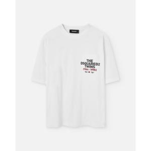 디스퀘어드2 반팔 티셔츠 S74GD1407S23009 100 White