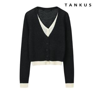 [탱커스]레이어드 니트 가디건 (TX1CD013L0)