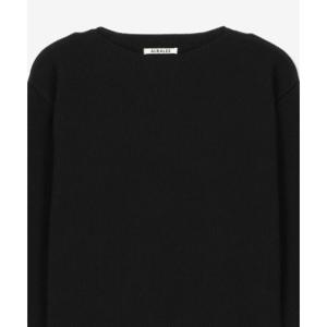 오라리 스웨터 A24SAP03TRBLACK DOM