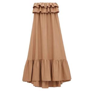 생로랑 오프숄더 러플 롱 원피스 1920869