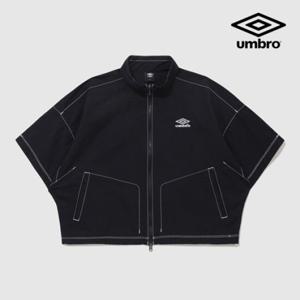 [엄브로] 크리스피 타슬란 우먼스 반팔 풀집 자켓 UQ222CJK59 BLK