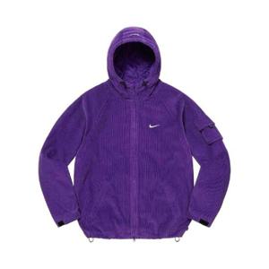 슈프림 x 나이키 아크 코듀로이 후드 자켓 퍼플   22SS DM1772-506