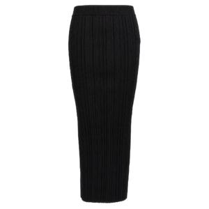 BALMAIN Pleated midi skirt DF0LD019KH700PA