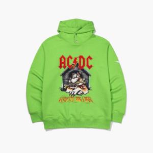 디아도라후드티 KQJ D3321RHD31LMS AC/DC 스냅 후디 LIME