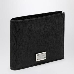 DOLCE&GABBANA 로고 플라크가 있는 검은색 지갑 BP1321AG219/Q_DOLCE-80999