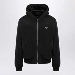 PRADA Black cotton zipped jacket GEB274OOO148J/Q_PRADA-F0557