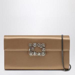 ROGER VIVIER 베이지 새틴 에플로레센스 버클 클러치백 RBWAMFD0207RS0/Q_ROGVI-C603