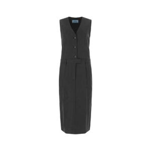 PRADA 다크 그레이 울 드레스 P3H44S22211NF F0308