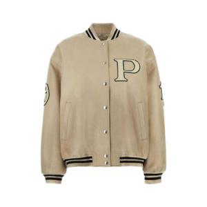 PRADA 아이보리 가죽 보머 재킷 58A190SOOO15Y0 F0304
