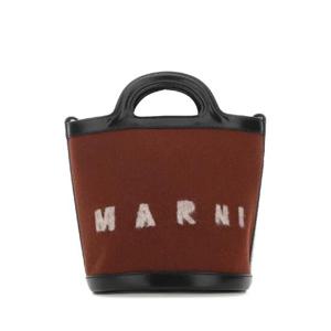 MARNI 투톤 펠트 &  가죽 트로피컬리아 버킷 백 SCMP0056Q4P4915 ZO254